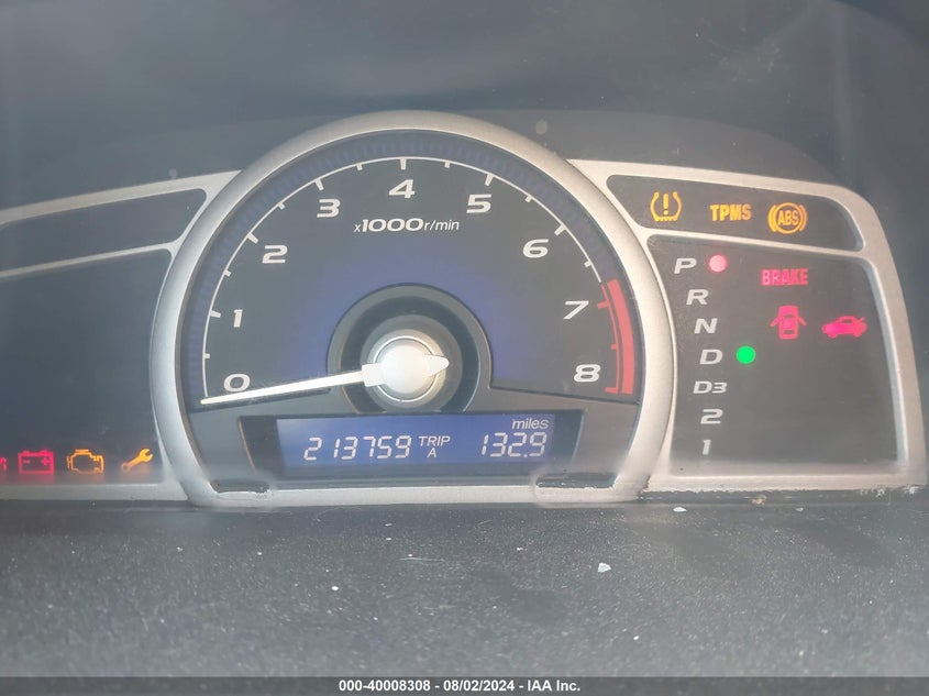 2008 Honda Civic Exl VIN: 2HGFG12988H534962 Lot: 40008308