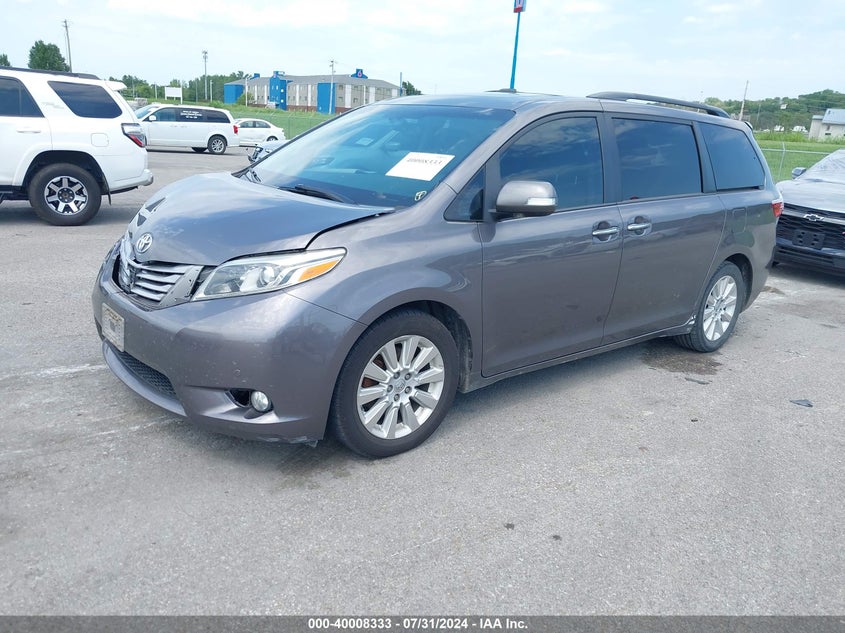 2015 TOYOTA SIENNA LIMITED 7 PASSENGER - 5TDYK3DC5FS688022