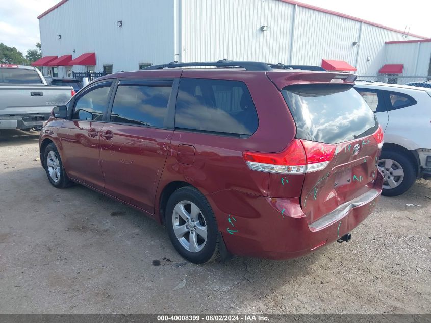 005TDKK3DCXBS0854 2011 Toyota Sienna Le