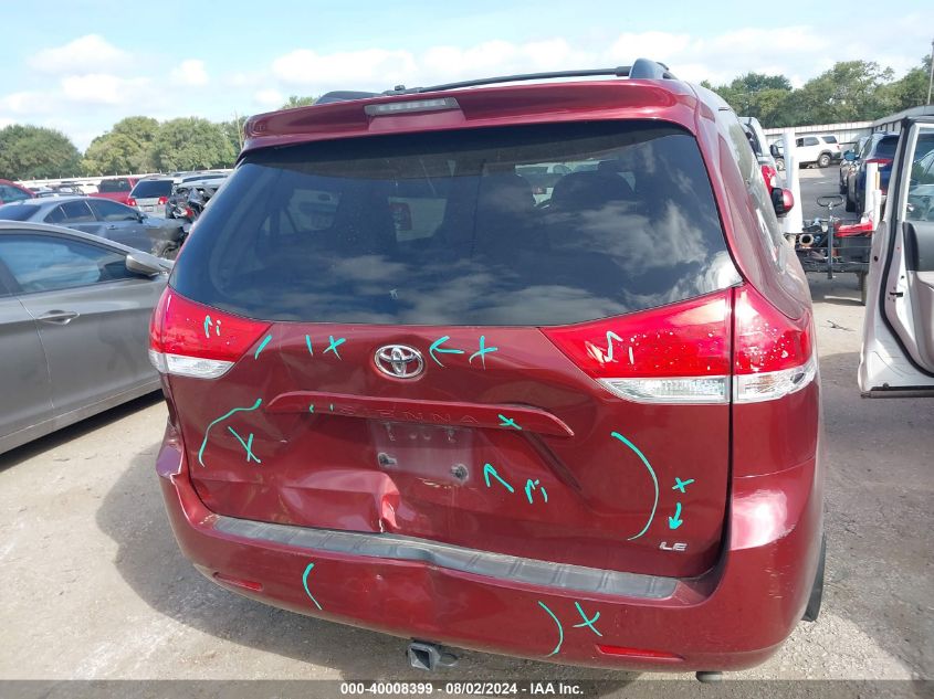 005TDKK3DCXBS0854 2011 Toyota Sienna Le