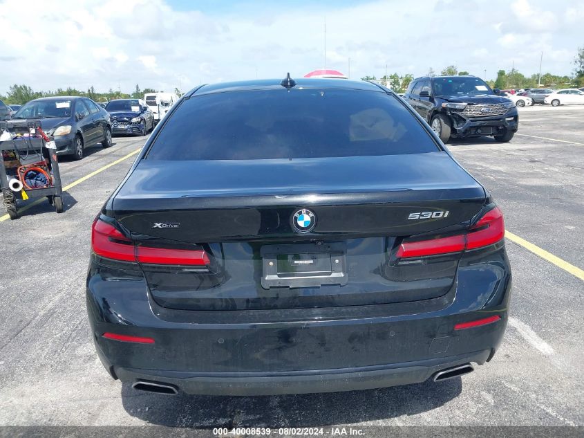 2021 BMW 530I xDrive VIN: WBA13BJ04MWX02294 Lot: 40008539