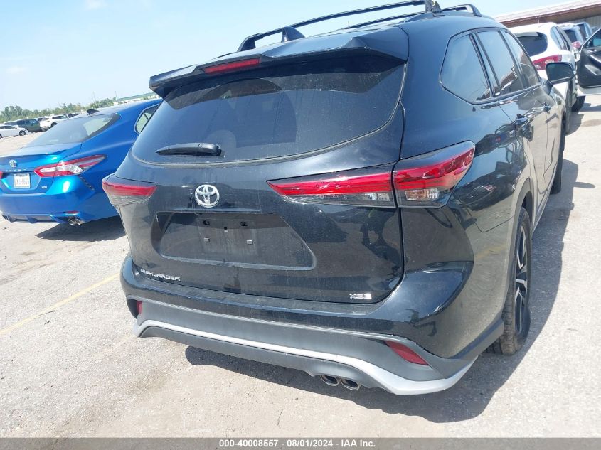 2022 Toyota Highlander Xse VIN: 5TDLZRAH7NS135038 Lot: 40008557