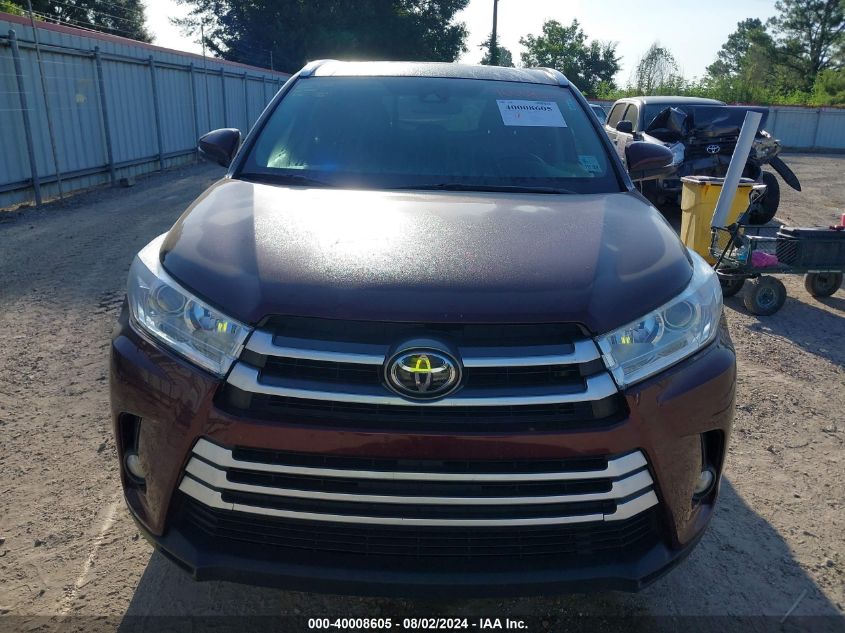 2019 Toyota Highlander Xle VIN: 5TDKZRFH4KS348285 Lot: 40008605