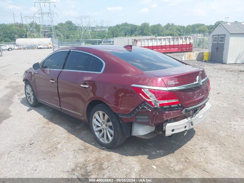 2016 Buick Lacrosse Leather VIN: 1G4GB5G30GF166818 Lot: 40008662