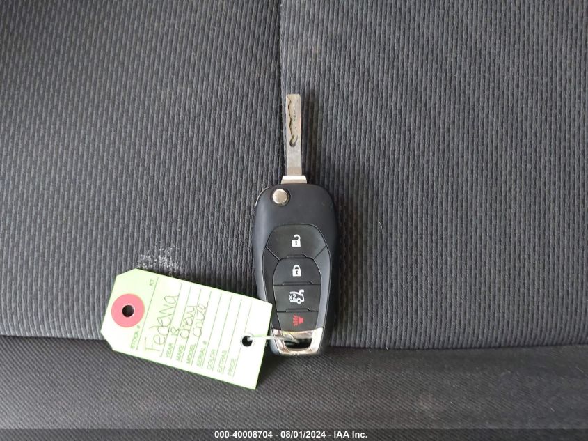 2018 Chevrolet Cruze Ls VIN: 1G1BC5SM7J7104015 Lot: 40008704