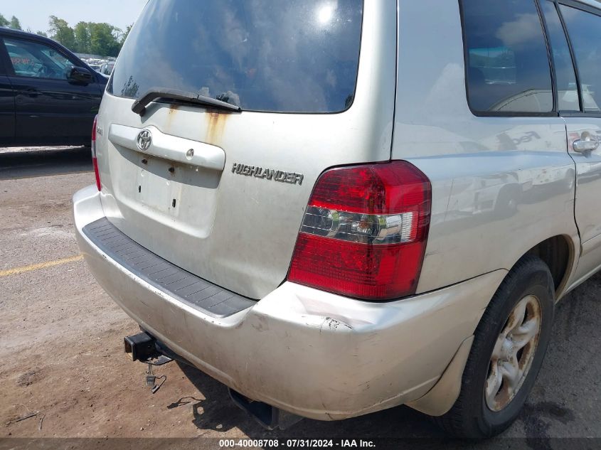 2004 Toyota Highlander VIN: JTEDD21A540101772 Lot: 40008708