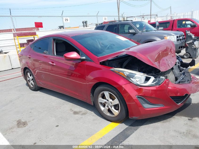 5NPDH4AEXFH646248 2015 HYUNDAI ELANTRA - Image 1