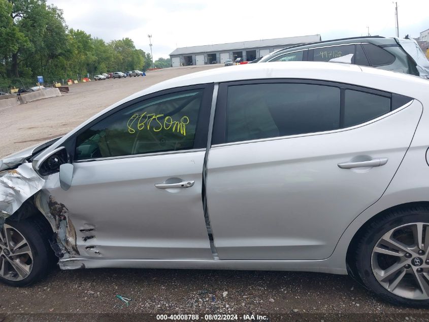 2018 HYUNDAI ELANTRA LIMITED - 5NPD84LF9JH264453