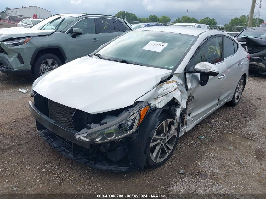 2018 Hyundai Elantra Limited VIN: 5NPD84LF9JH264453 Lot: 40008788