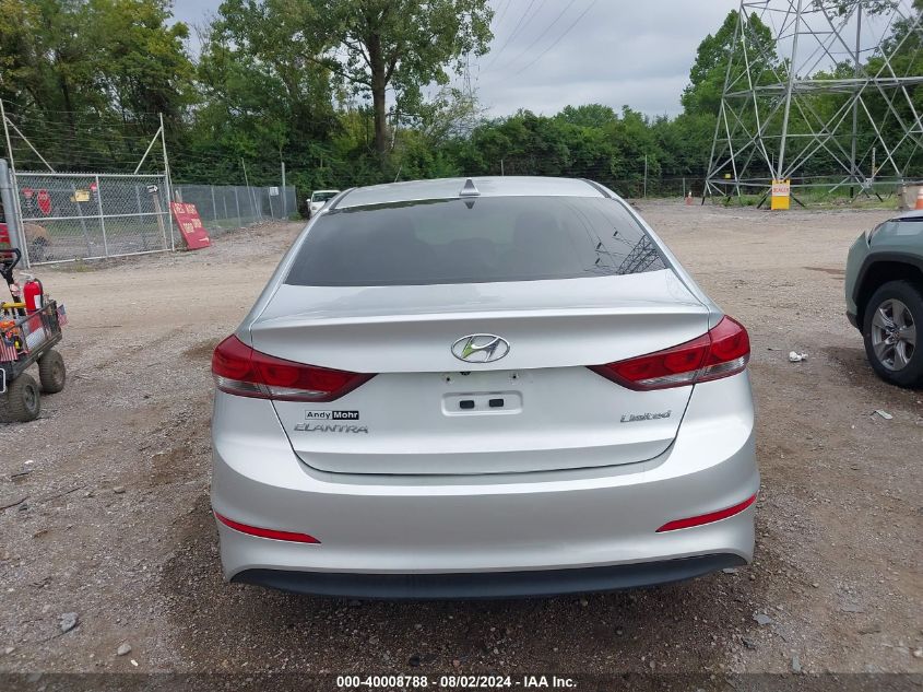 2018 HYUNDAI ELANTRA LIMITED - 5NPD84LF9JH264453