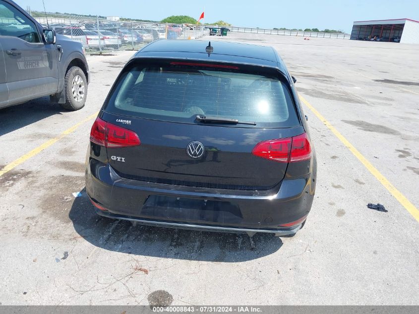 2015 Volkswagen Golf Gti 2.0T Autobahn 4-Door VIN: 3VW4T7AU2FM006937 Lot: 40008843