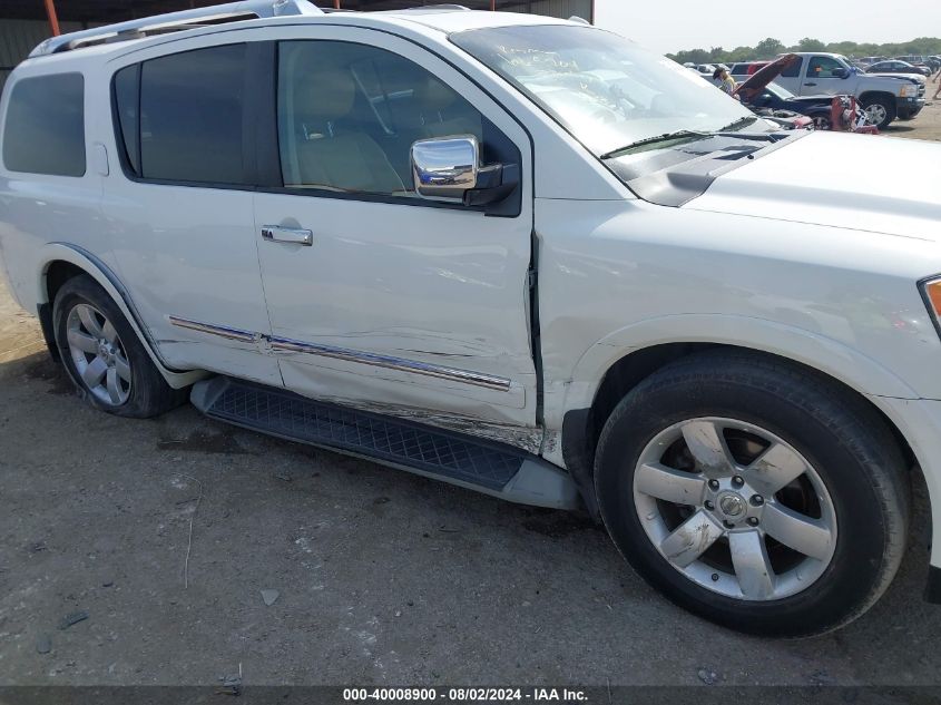 2012 Nissan Armada Sv/Sl/Platinum VIN: 5N1BA0ND6CN622722 Lot: 40008900