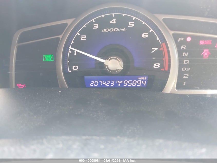 2008 Honda Civic Lx VIN: 1HGFA165X8L053364 Lot: 40008981