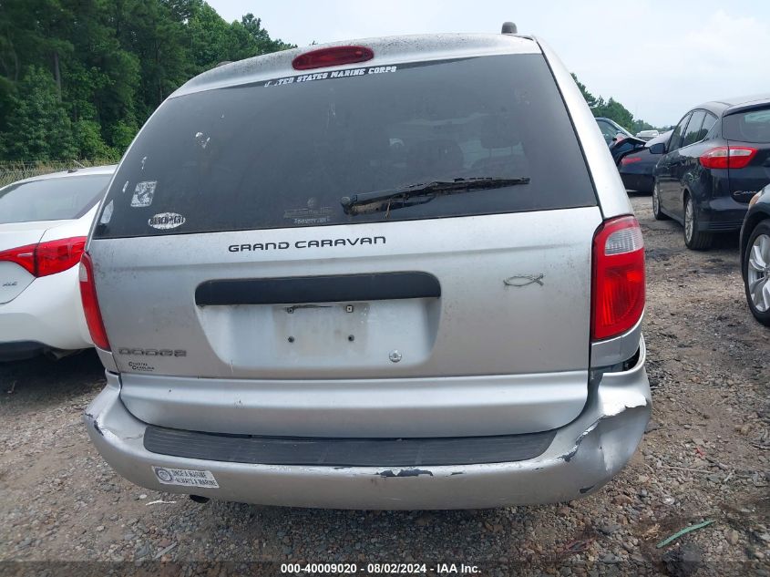 2006 Dodge Grand Caravan Se VIN: 1D4GP24R56B555136 Lot: 40009020