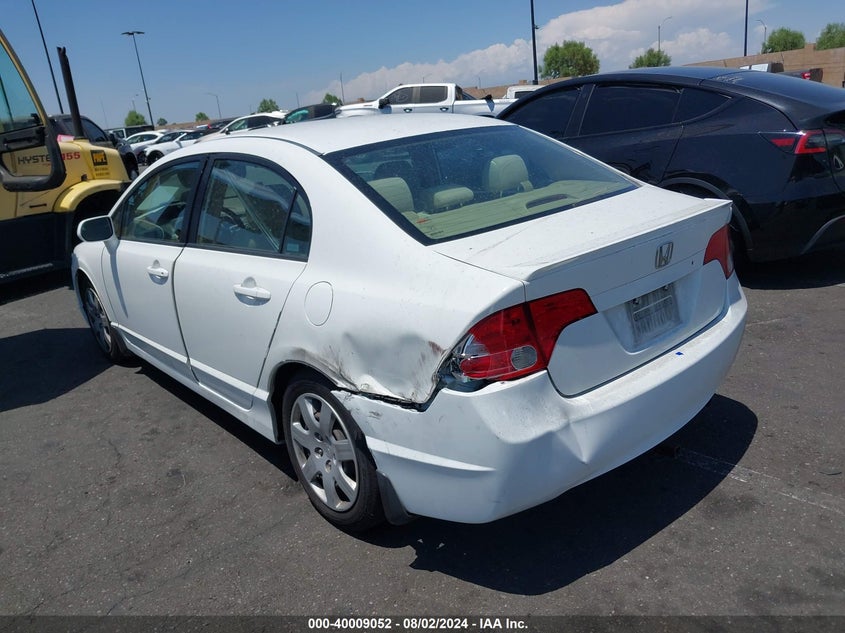 2007 Honda Civic Lx VIN: 1HGFA16577L117780 Lot: 40009052