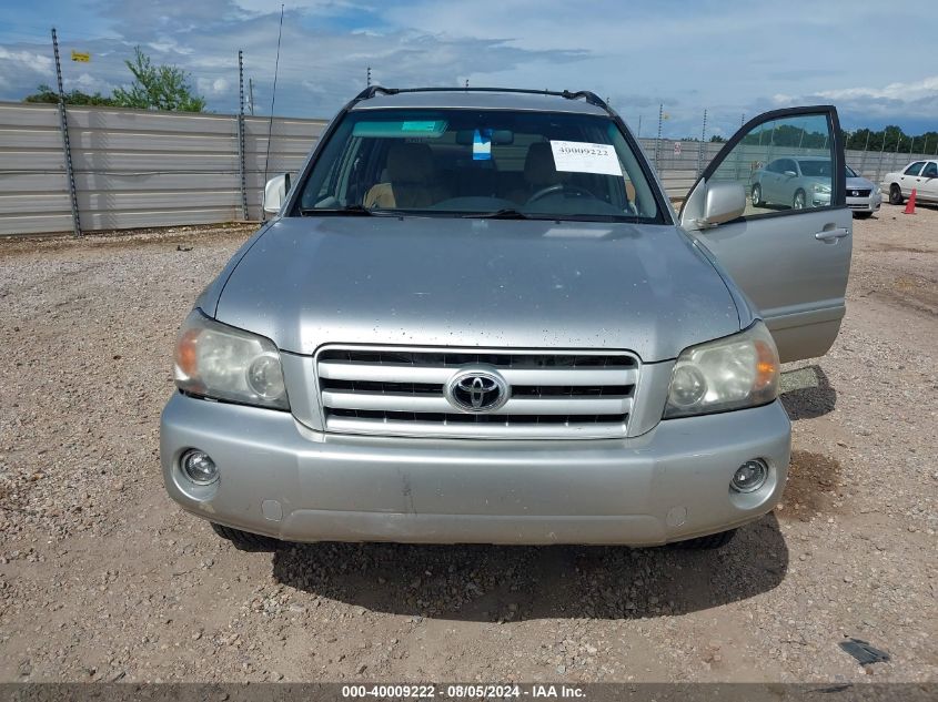2006 Toyota Highlander VIN: JTEGD21AX60152104 Lot: 40009222