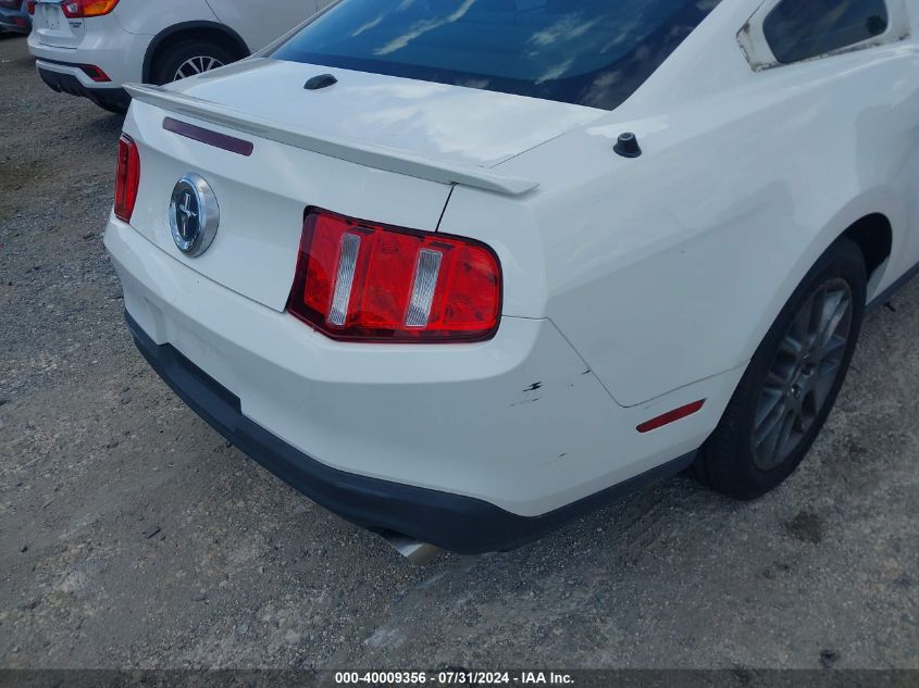 2012 Ford Mustang V6 Premium VIN: 1ZVBP8AM8C5274720 Lot: 40009356