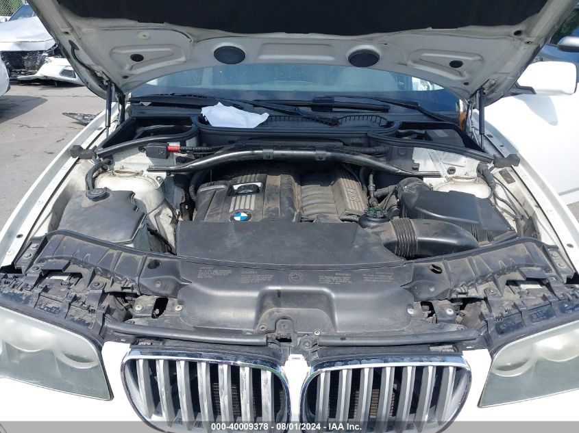 2008 BMW X3 3.0Si VIN: WBXPC934X8WJ06752 Lot: 40009378