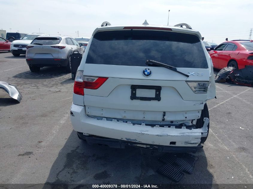 2008 BMW X3 3.0Si VIN: WBXPC934X8WJ06752 Lot: 40009378