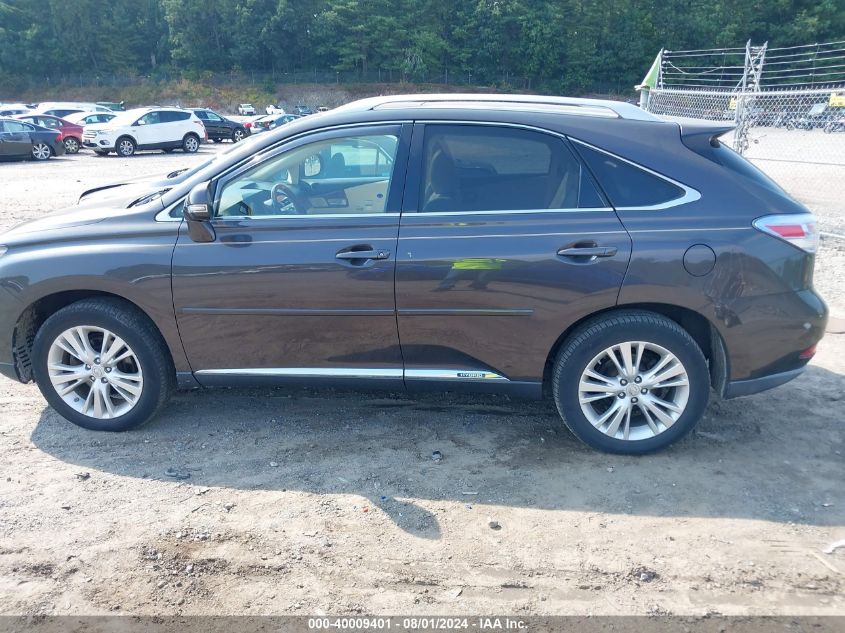 2010 Lexus Rx 450H VIN: JTJBC1BA2A2412208 Lot: 40009401