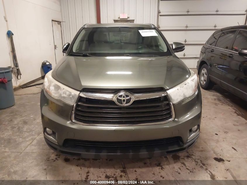 2015 Toyota Highlander Limited Platinum V6/Limited V6 VIN: 5TDDKRFH2FS151165 Lot: 40009406