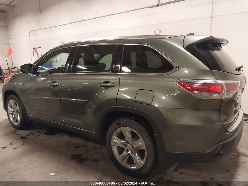 2015 Toyota Highlander Limited Platinum V6/Limited V6 VIN: 5TDDKRFH2FS151165 Lot: 40009406