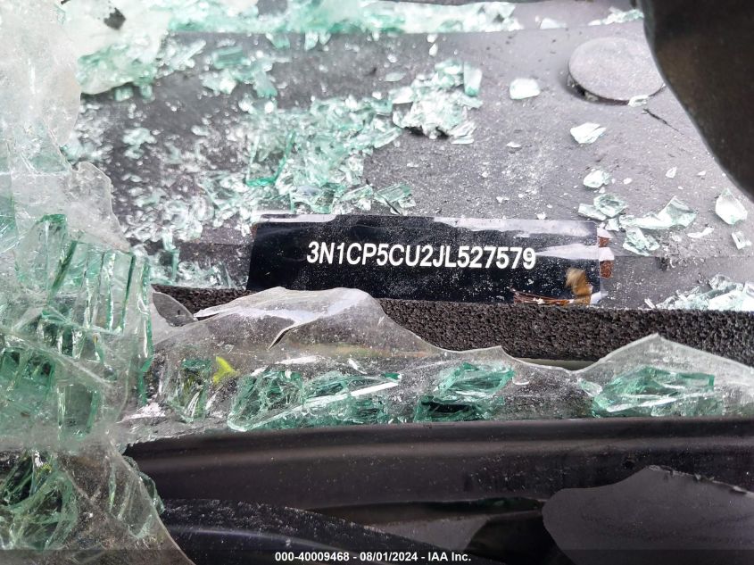 2018 Nissan Kicks Sv VIN: 3N1CP5CU2JL527579 Lot: 40009468
