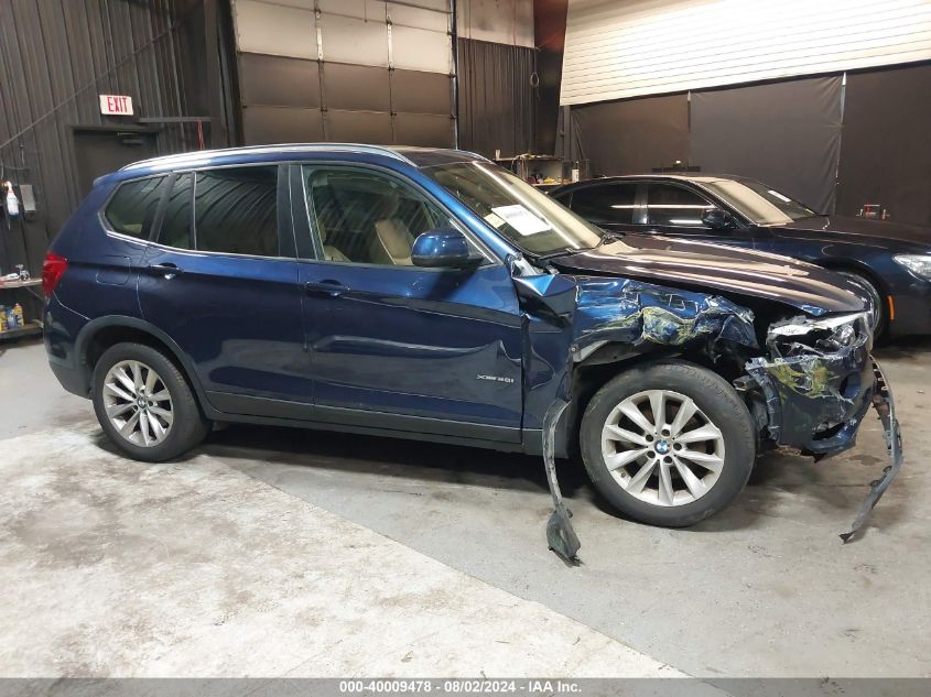 2016 BMW X3 xDrive28I VIN: 5UXWX9C54G0D81929 Lot: 40009478