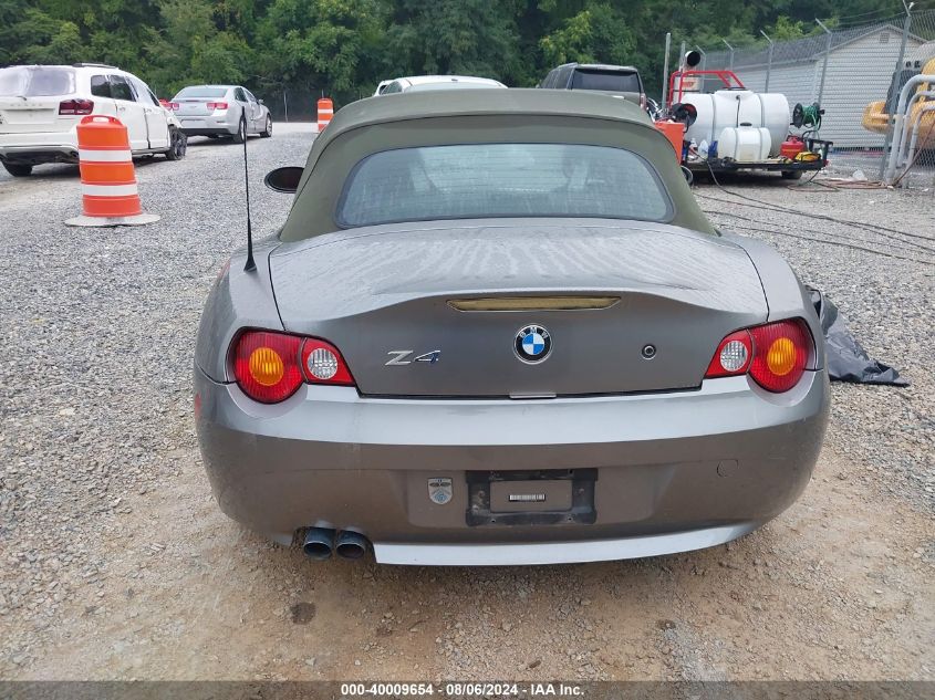 2004 BMW Z4 2.5I VIN: 4USBT33564LR67719 Lot: 40009654