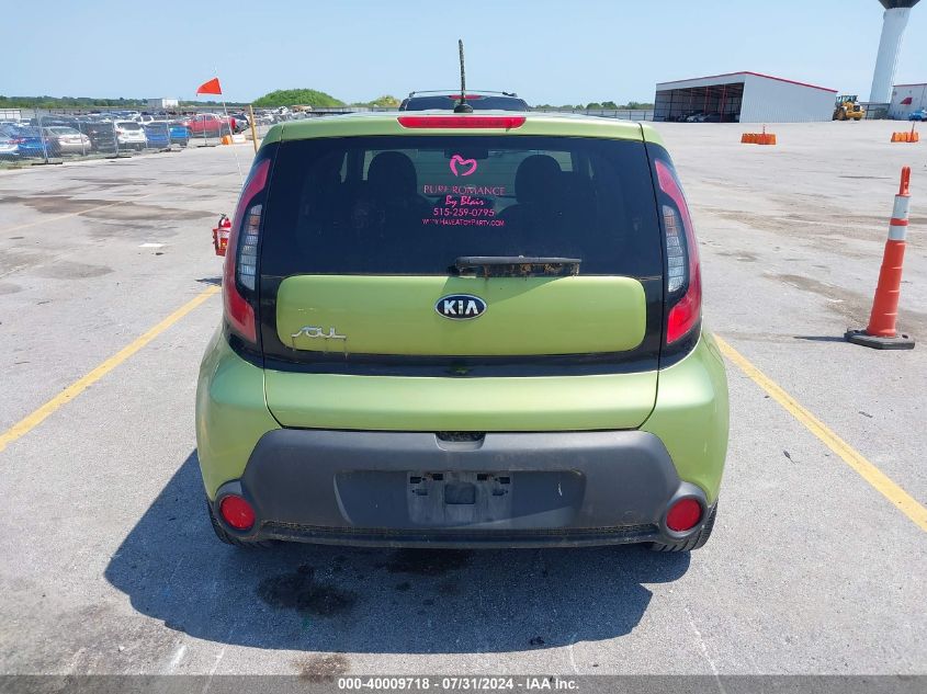 2015 Kia Soul + VIN: KNDJP3A57F7794555 Lot: 40009718