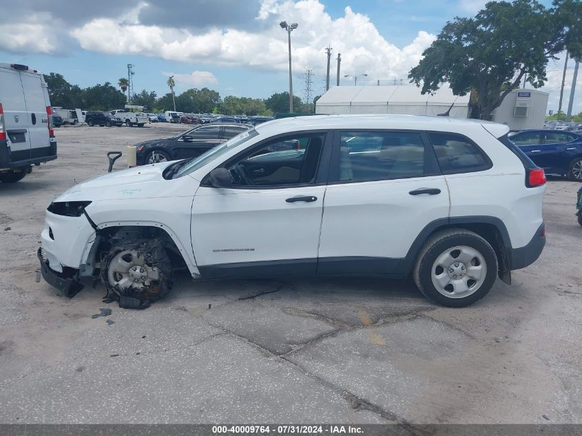 2016 Jeep Cherokee Sport VIN: 1C4PJLAB6GW136234 Lot: 40009764