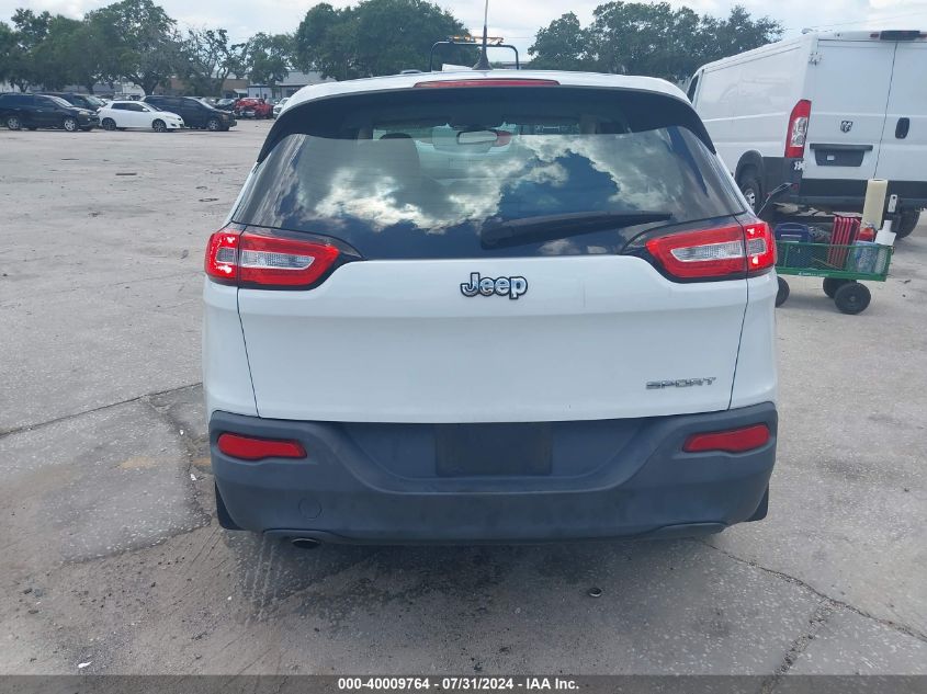 2016 Jeep Cherokee Sport VIN: 1C4PJLAB6GW136234 Lot: 40009764