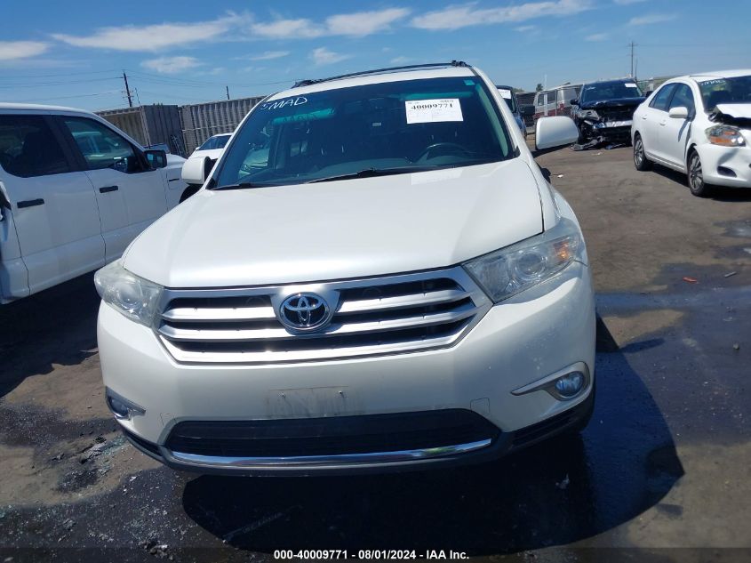 2012 Toyota Highlander Se V6 VIN: 5TDBK3EH1CS110477 Lot: 40009771