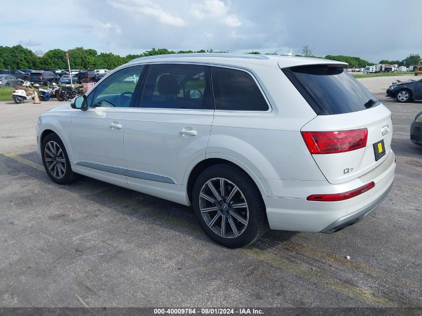 2017 Audi Q7 3.0T Premium VIN: WA1VABF78HD020109 Lot: 40009784