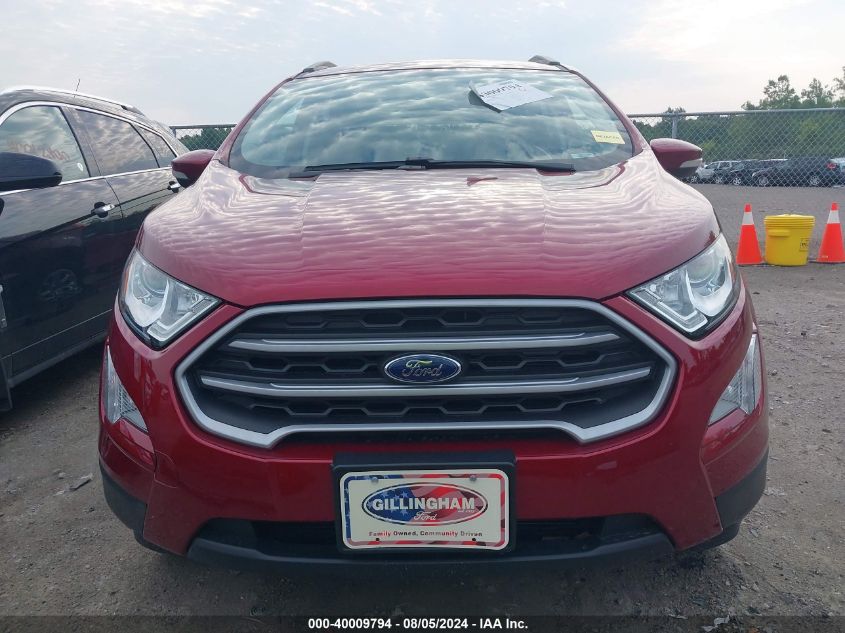 2020 Ford Ecosport Se VIN: MAJ6S3GLXLC385873 Lot: 40009794