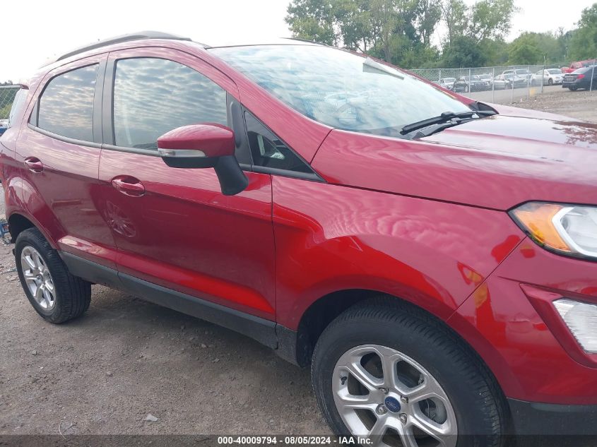 2020 Ford Ecosport Se VIN: MAJ6S3GLXLC385873 Lot: 40009794
