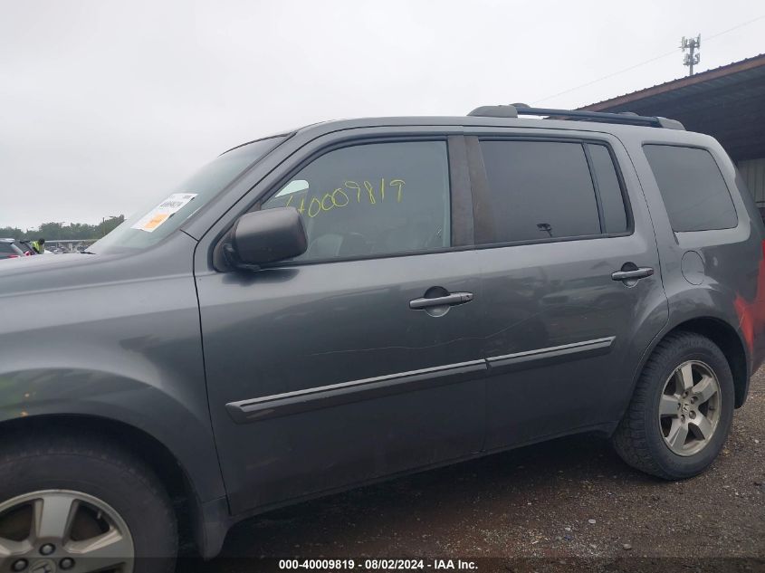 2010 Honda Pilot Ex-L VIN: 5FNYF4H54AB034762 Lot: 40009819