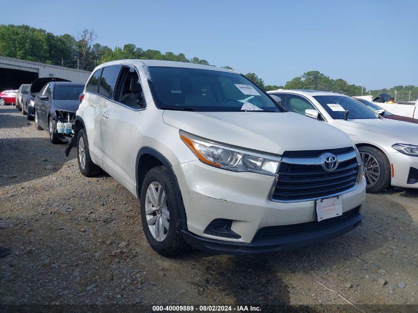 2016 TOYOTA HIGHLANDER LE/LE PLUS - 5TDZKRFH9GS174059