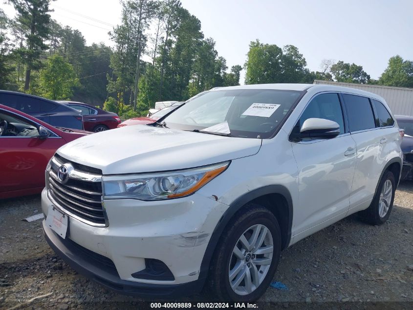 5TDZKRFH9GS174059 2016 TOYOTA HIGHLANDER - Image 2