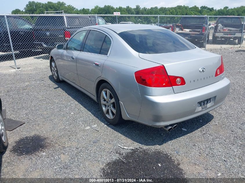 JNKCV51E15M218985 | 2005 INFINITI G35