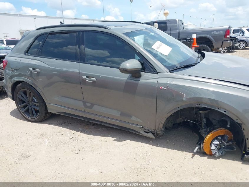 2024 Audi Q3 Premium Plus 45 Tfsi S Line Quattro Tiptronic VIN: WA1EECF35R1119447 Lot: 40010036