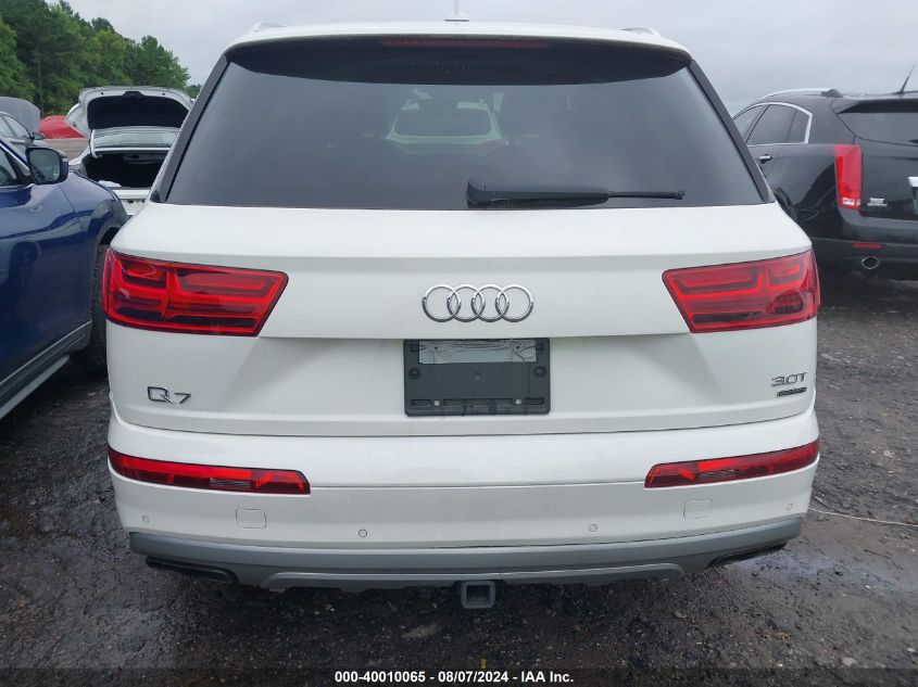 2017 Audi Q7 3.0T Premium VIN: WA1LAAF76HD010938 Lot: 40010065