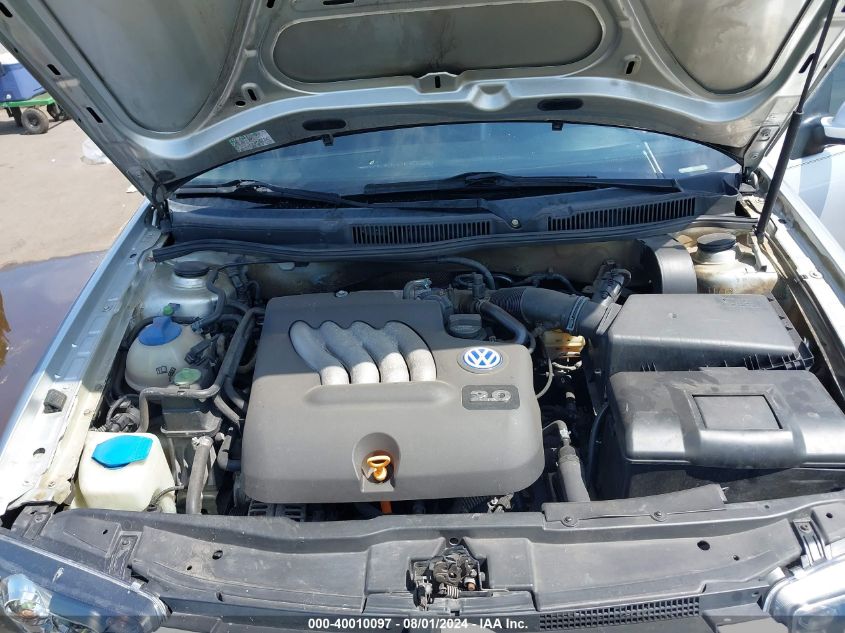 2000 Volkswagen Jetta Gls VIN: 3VWSA29M2YM201072 Lot: 40010097