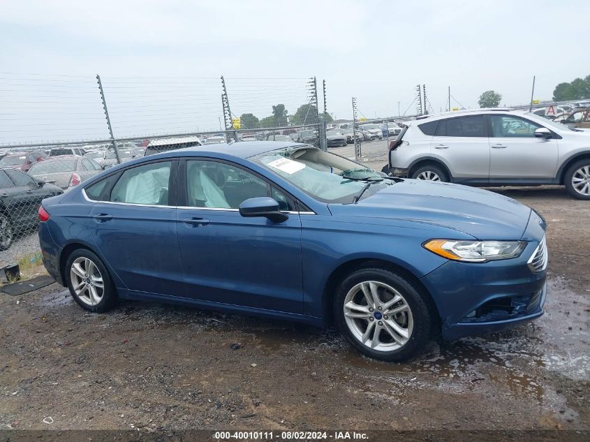 2018 Ford Fusion Se VIN: 3FA6P0HDXJR224591 Lot: 40010111