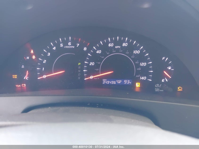 2010 Toyota Camry Le VIN: JTNBF3EK8A3001816 Lot: 40010130