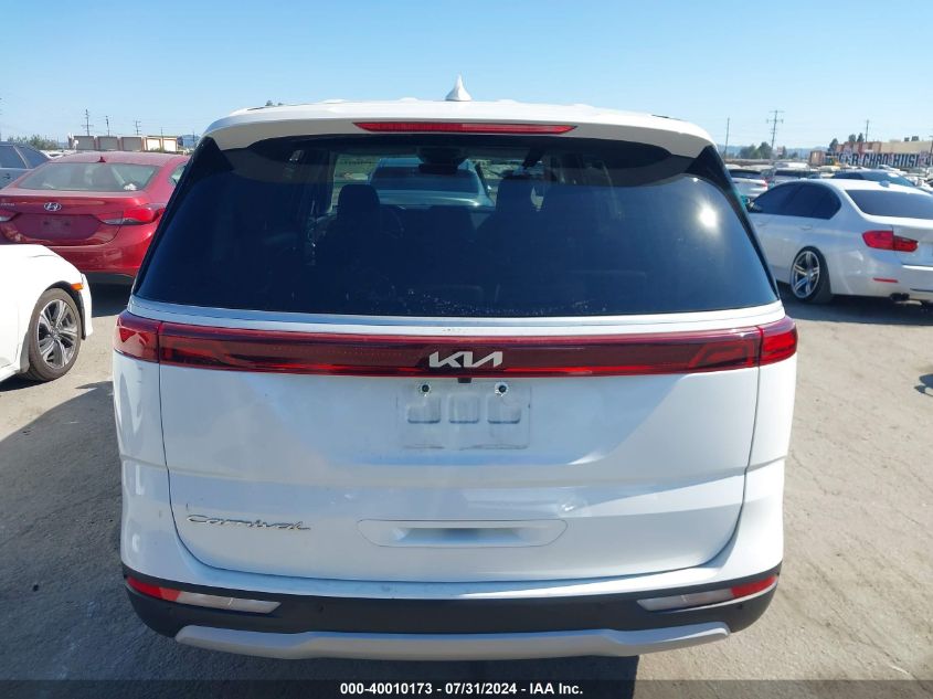 2022 Kia Carnival Mpv Lx Seat Package VIN: KNDNB4H34N6163180 Lot: 40010173