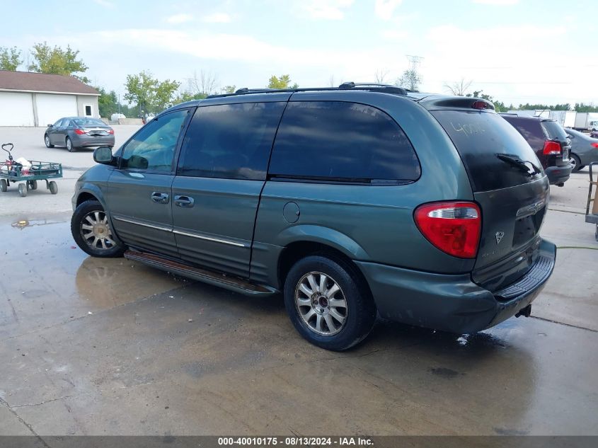 2002 Chrysler Town & Country Lxi VIN: 2C4GP54L72R620316 Lot: 40010175