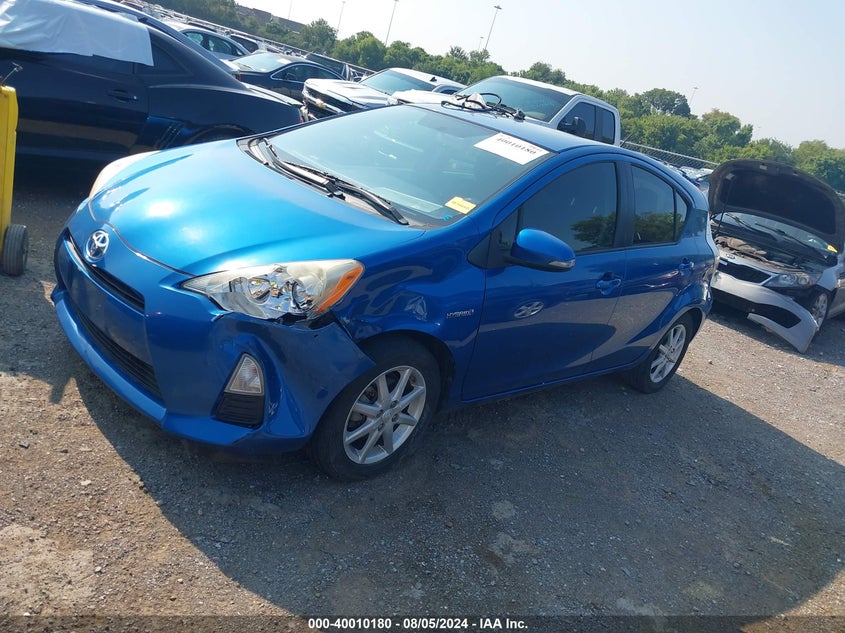 2012 Toyota Prius C VIN: JTDKDTB34C1009837 Lot: 40010180