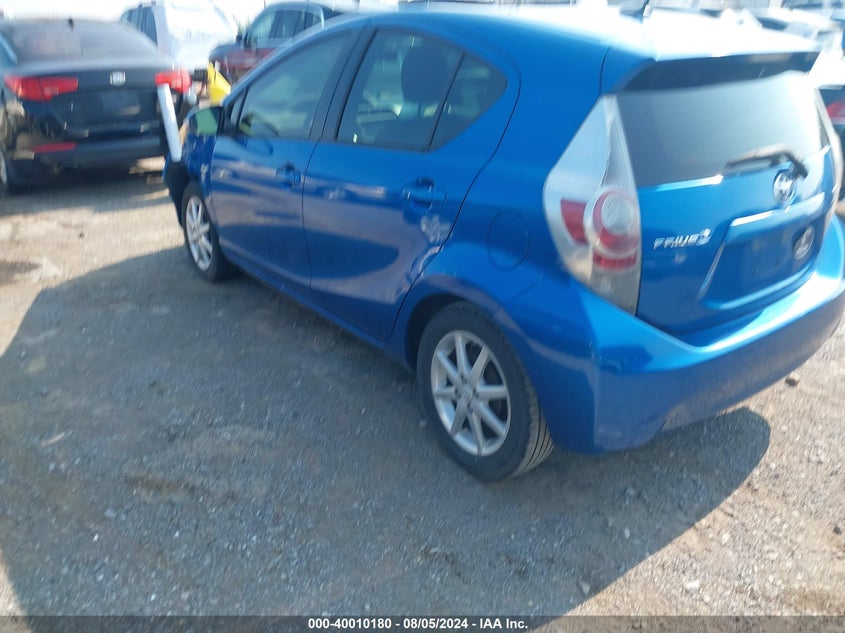 2012 Toyota Prius C VIN: JTDKDTB34C1009837 Lot: 40010180