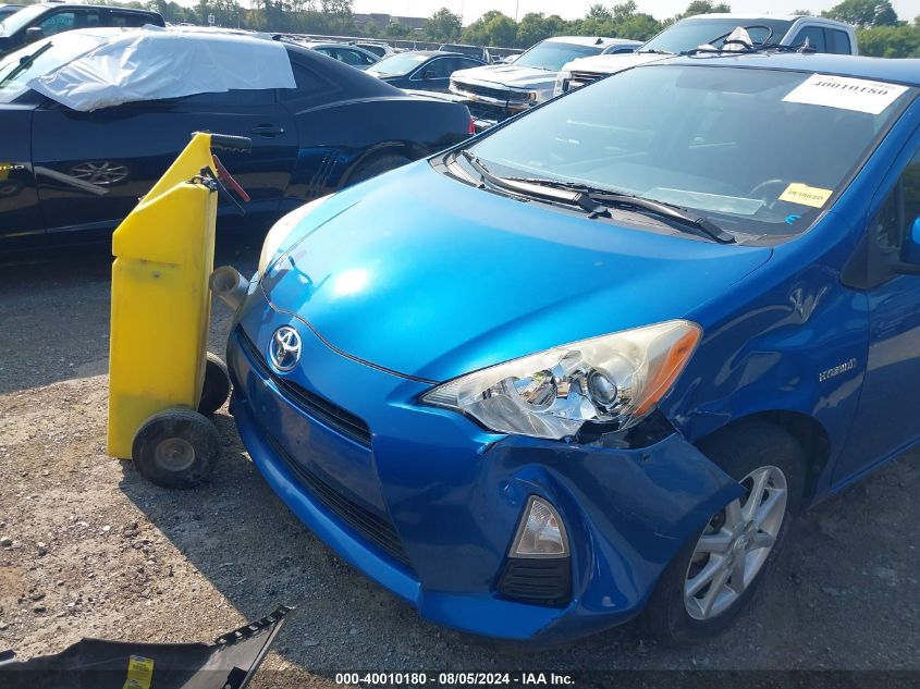 2012 Toyota Prius C VIN: JTDKDTB34C1009837 Lot: 40010180